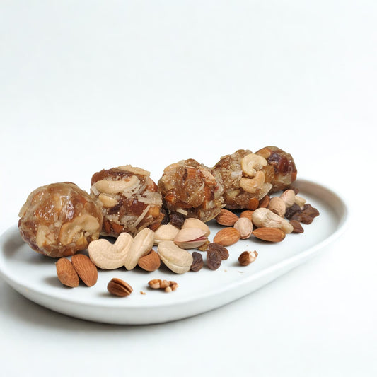 Healthy Dry Fruits Mix Ladoo with Pure Honey